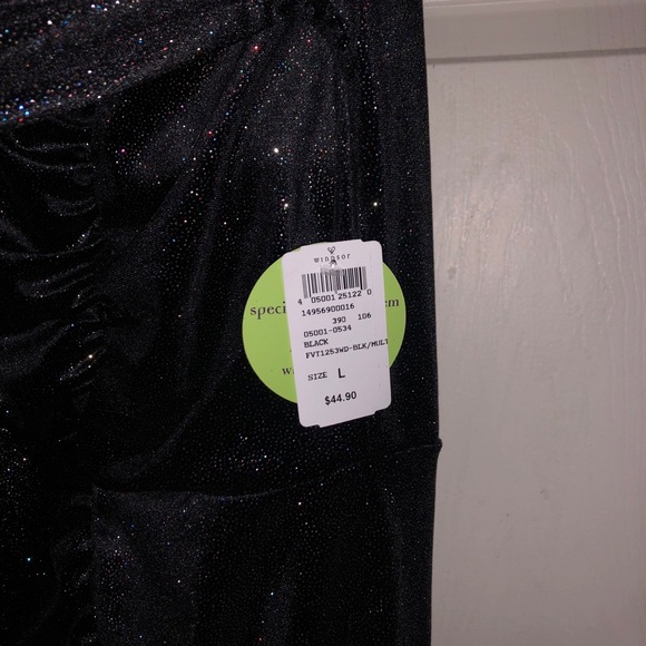 Black Rouched long sleeve dress - Picture 4 of 5